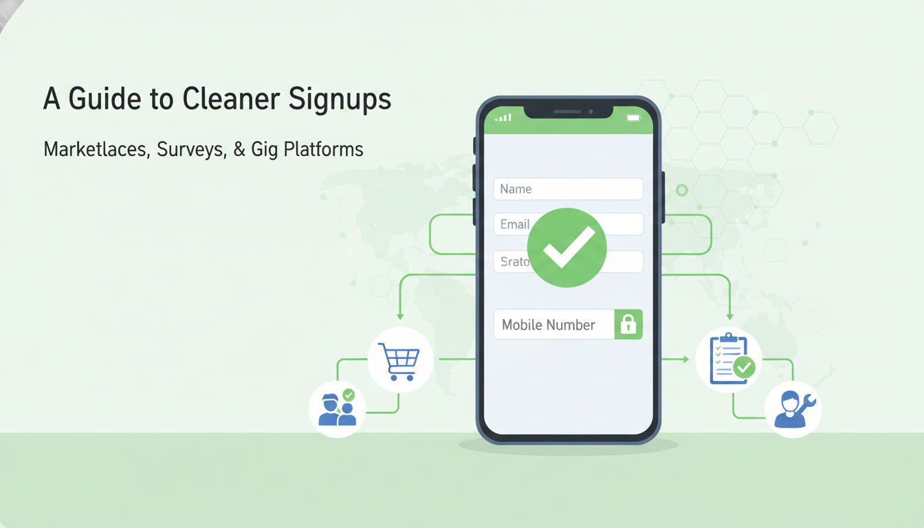 A Guide to Cleaner Signups for Marketplaces, Surveys, and Gig Platforms