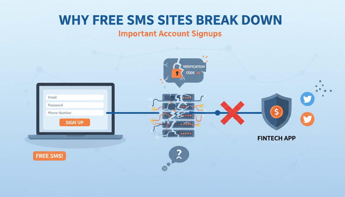 Why Free SMS Sites Break Down on Important Account Signups