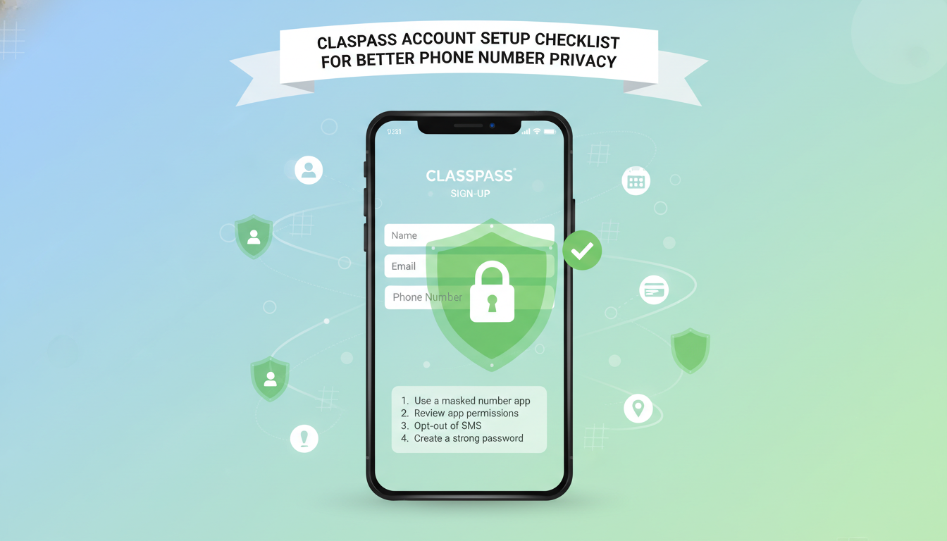 ClassPass Account Setup Checklist for Better Phone Number Privacy