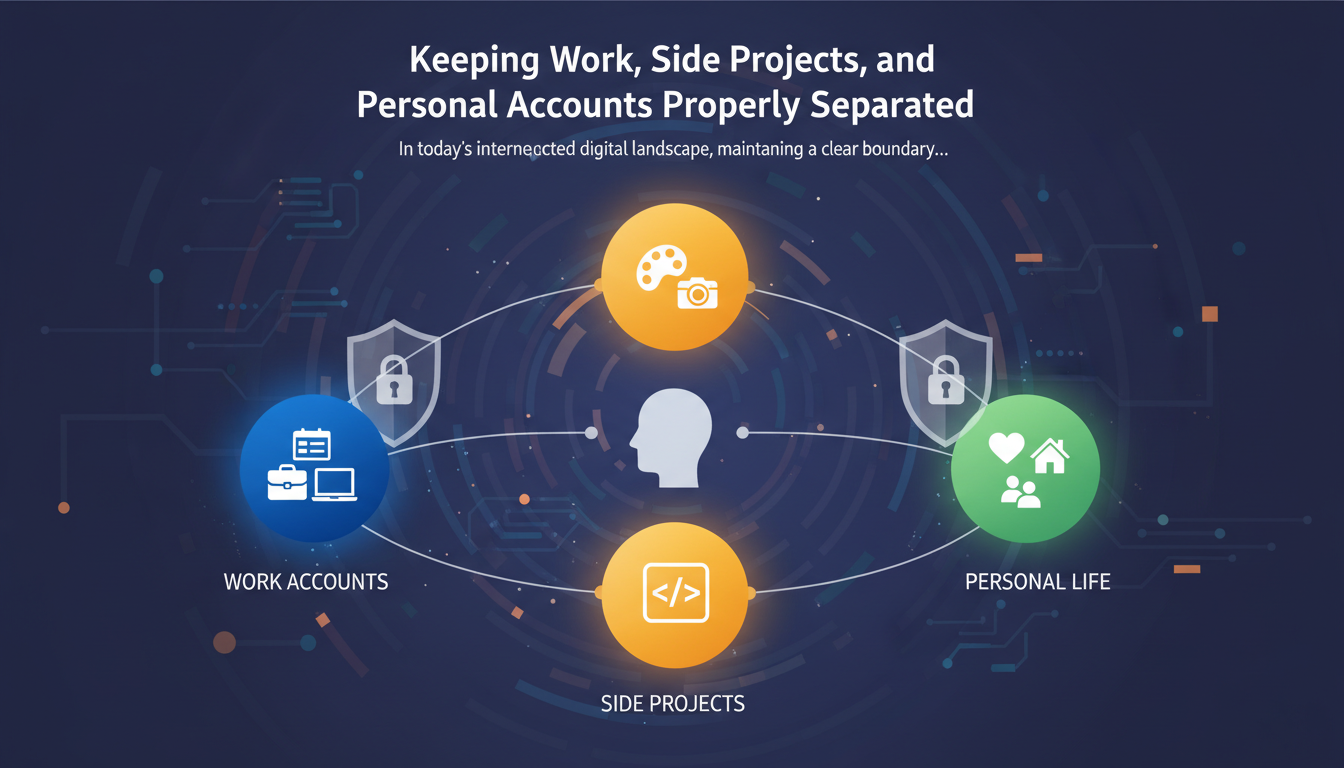 Keeping Work, Side Projects, and Personal Accounts Properly Separated