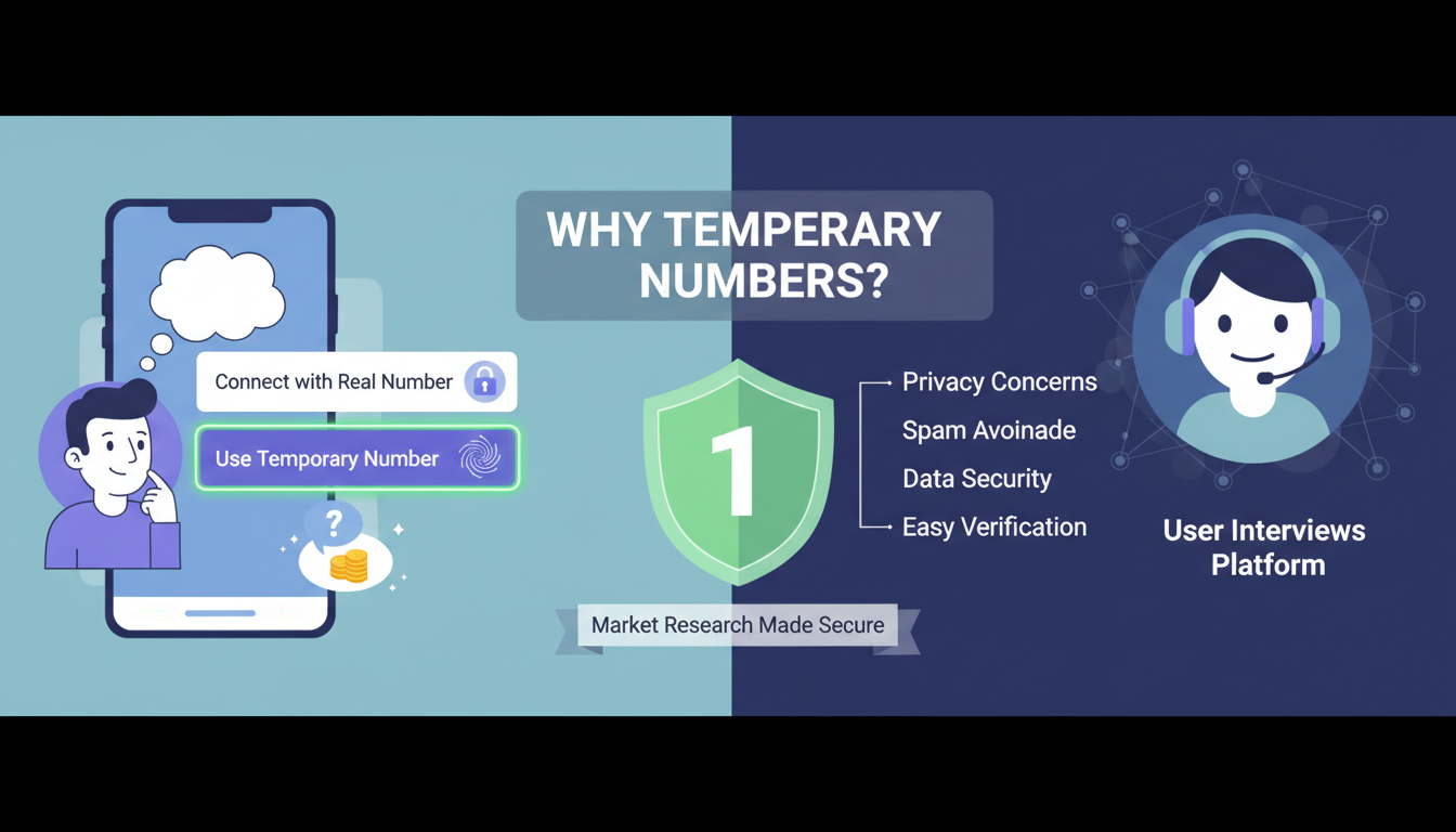 Why User Interviews Users Choose Temporary Numbers for Verification