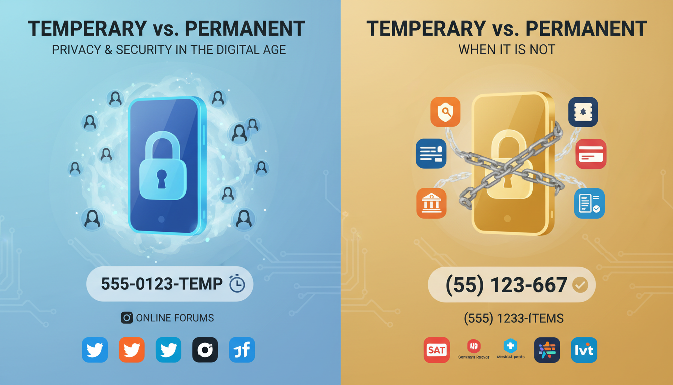 When a Temporary Number Is Enough and When It Is Not