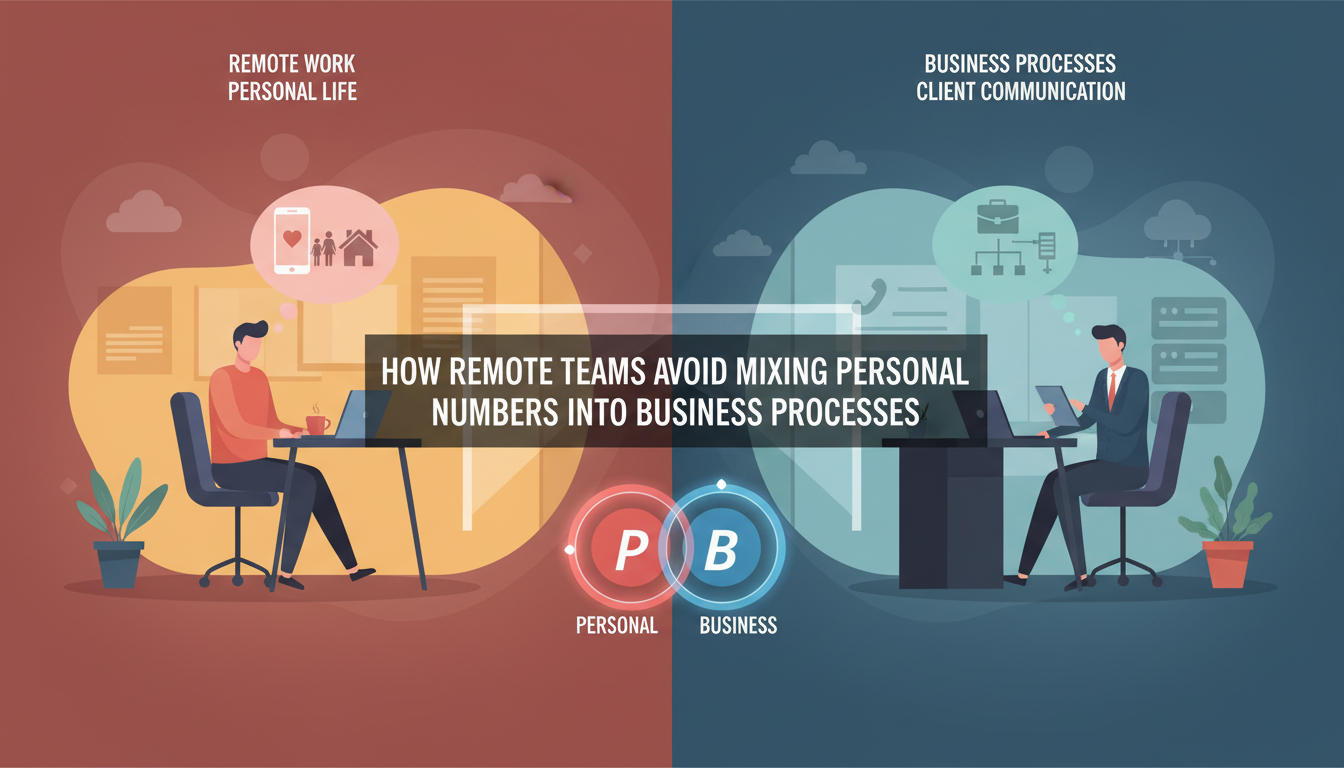 How Remote Teams Avoid Mixing Personal Numbers Into Business Processes