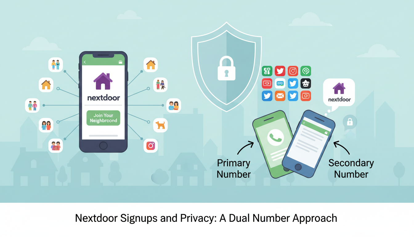 Nextdoor Signups and Privacy: Why a Secondary Number Helps