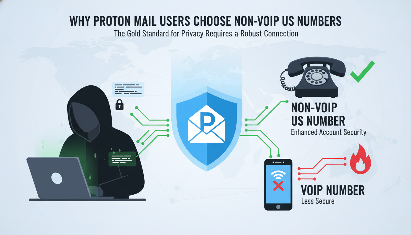 Why Proton Mail Users Choose Non-VoIP US Numbers