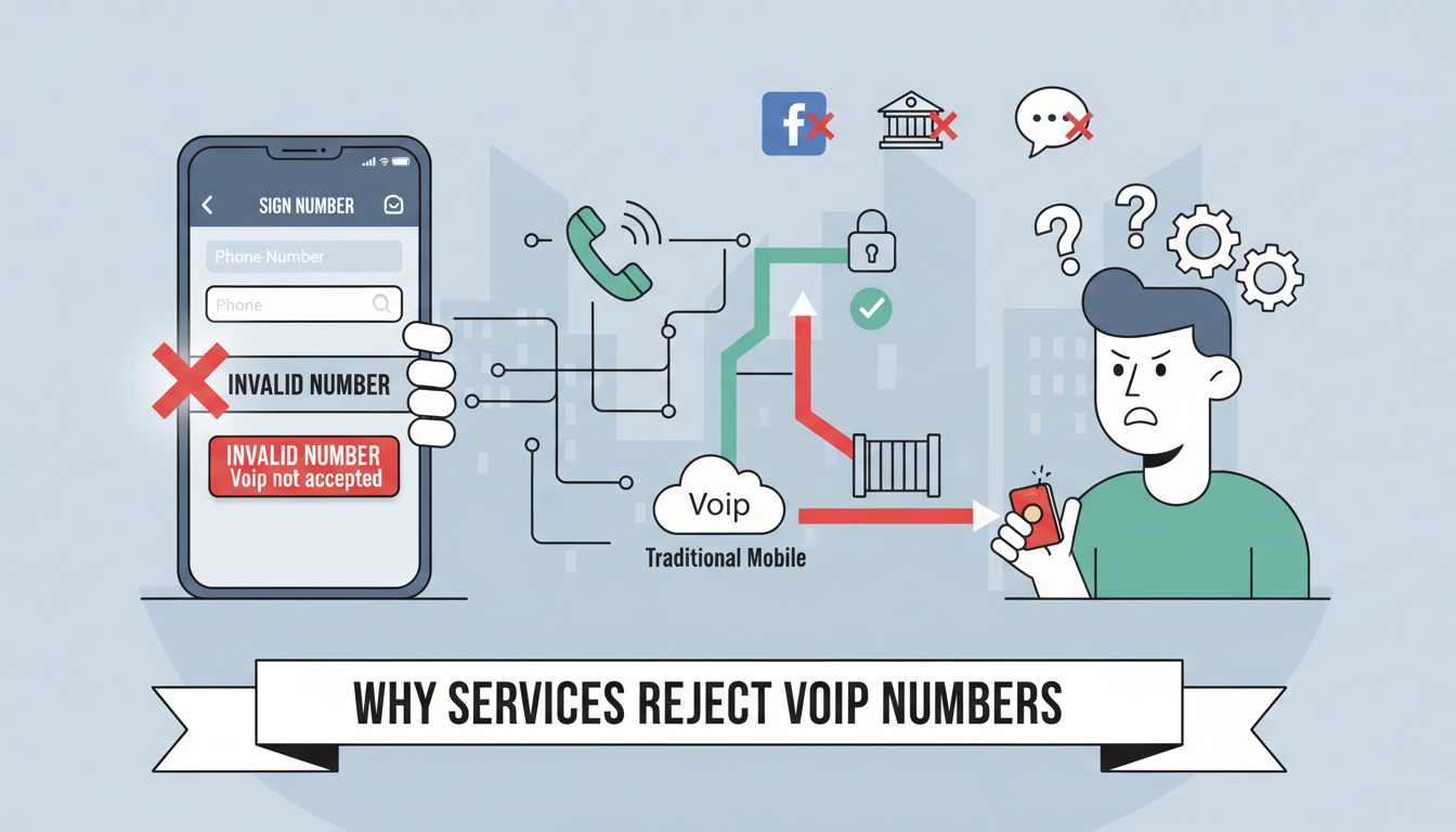 Why Some Services Reject VoIP Numbers During Verification