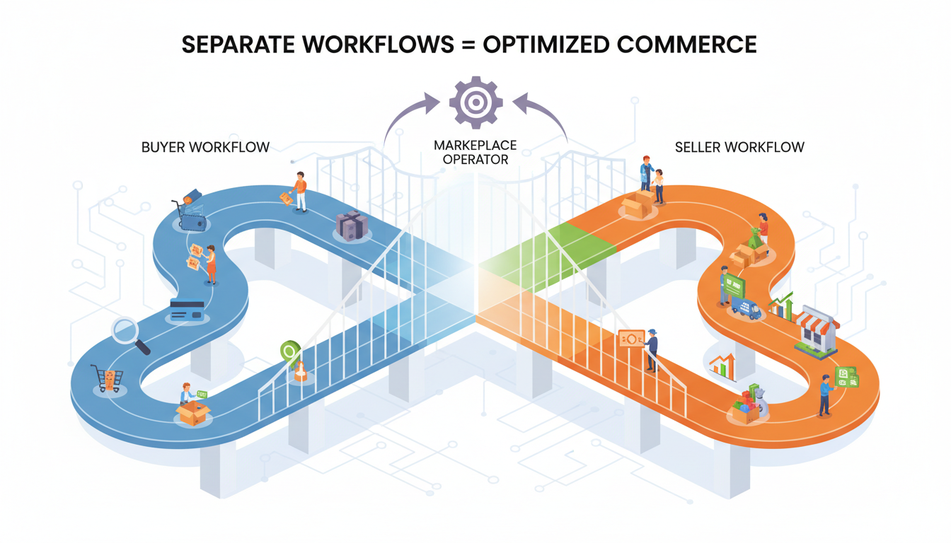 Why Marketplace Operators Should Keep Buyer and Seller Workflows Separate