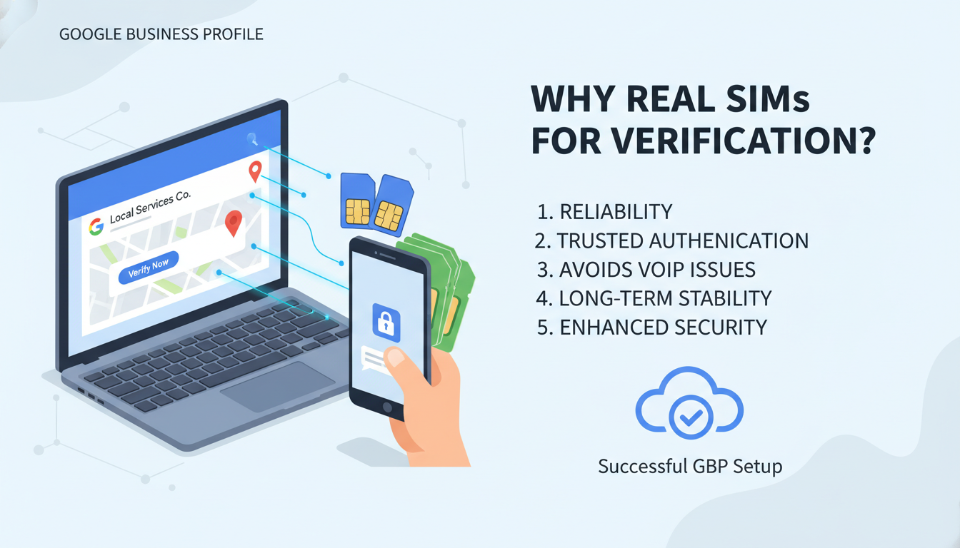 Why Google Business Profile Users Choose Real SIM Numbers for Verification