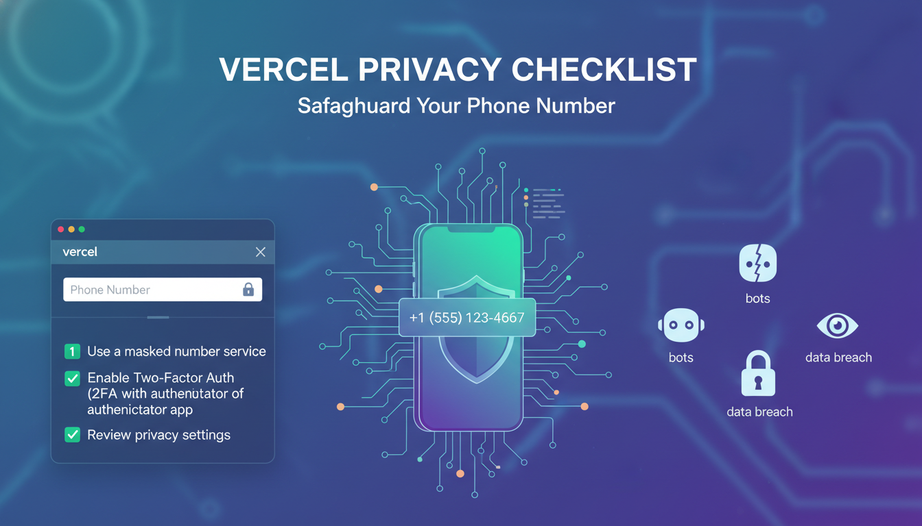 Vercel Account Setup Checklist for Better Phone Number Privacy