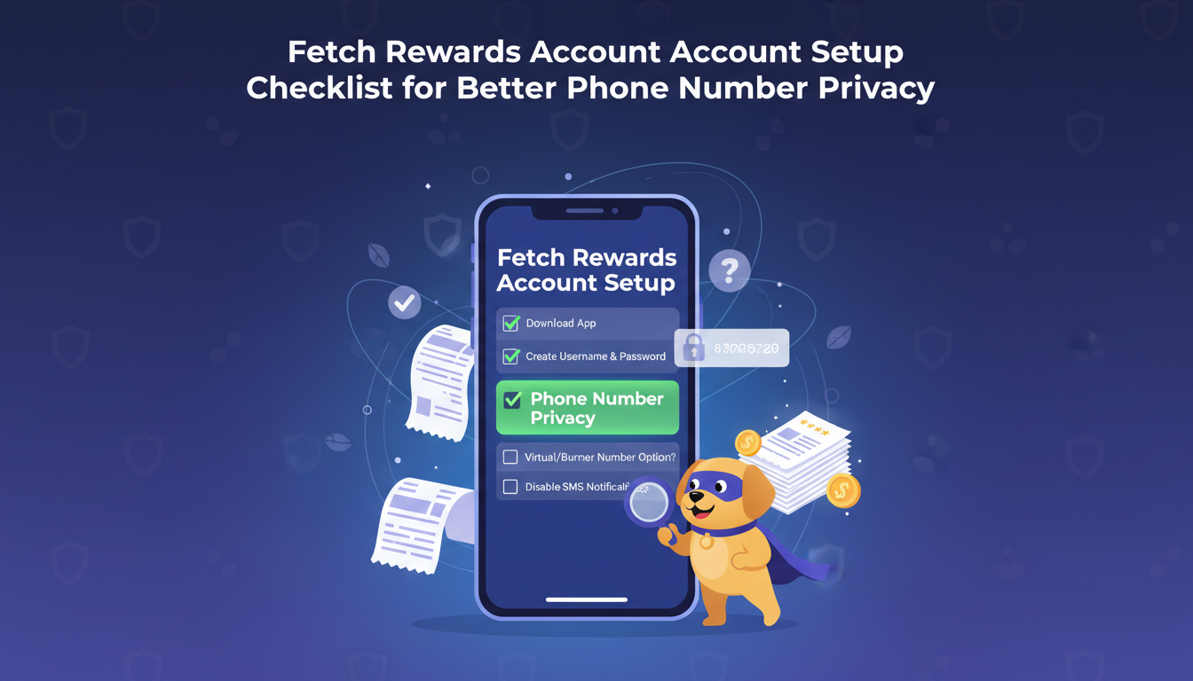 Fetch Rewards Account Setup Checklist for Better Phone Number Privacy
