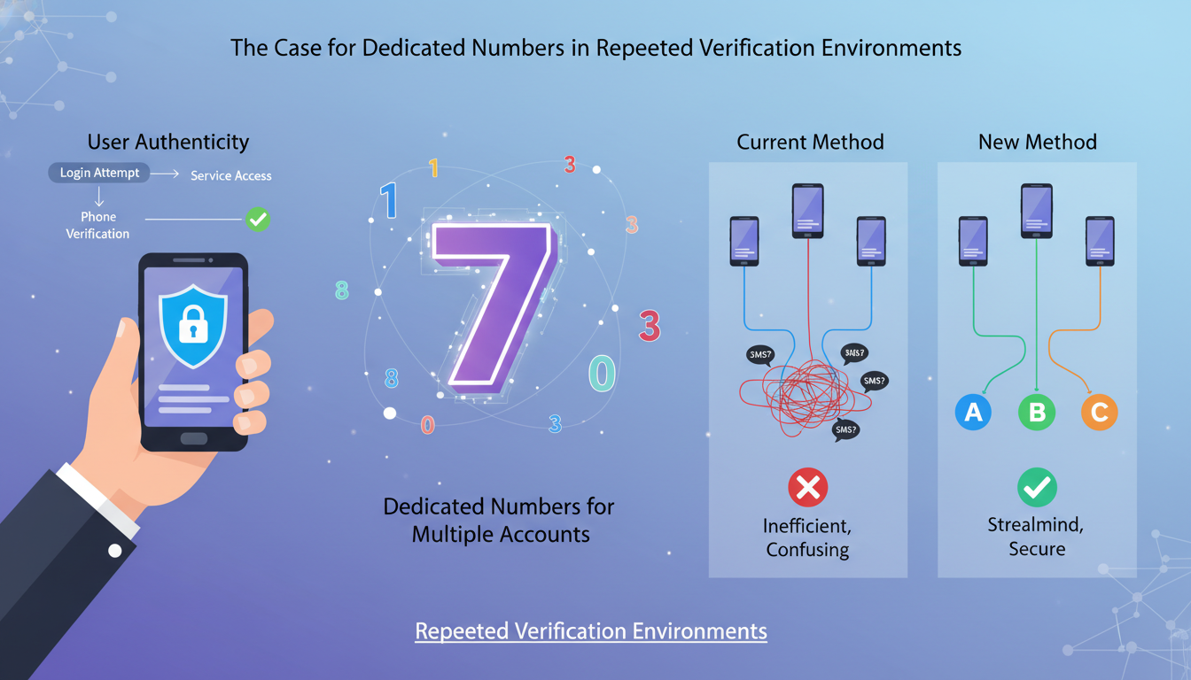 The Case for Dedicated Numbers in Repeated Verification Environments