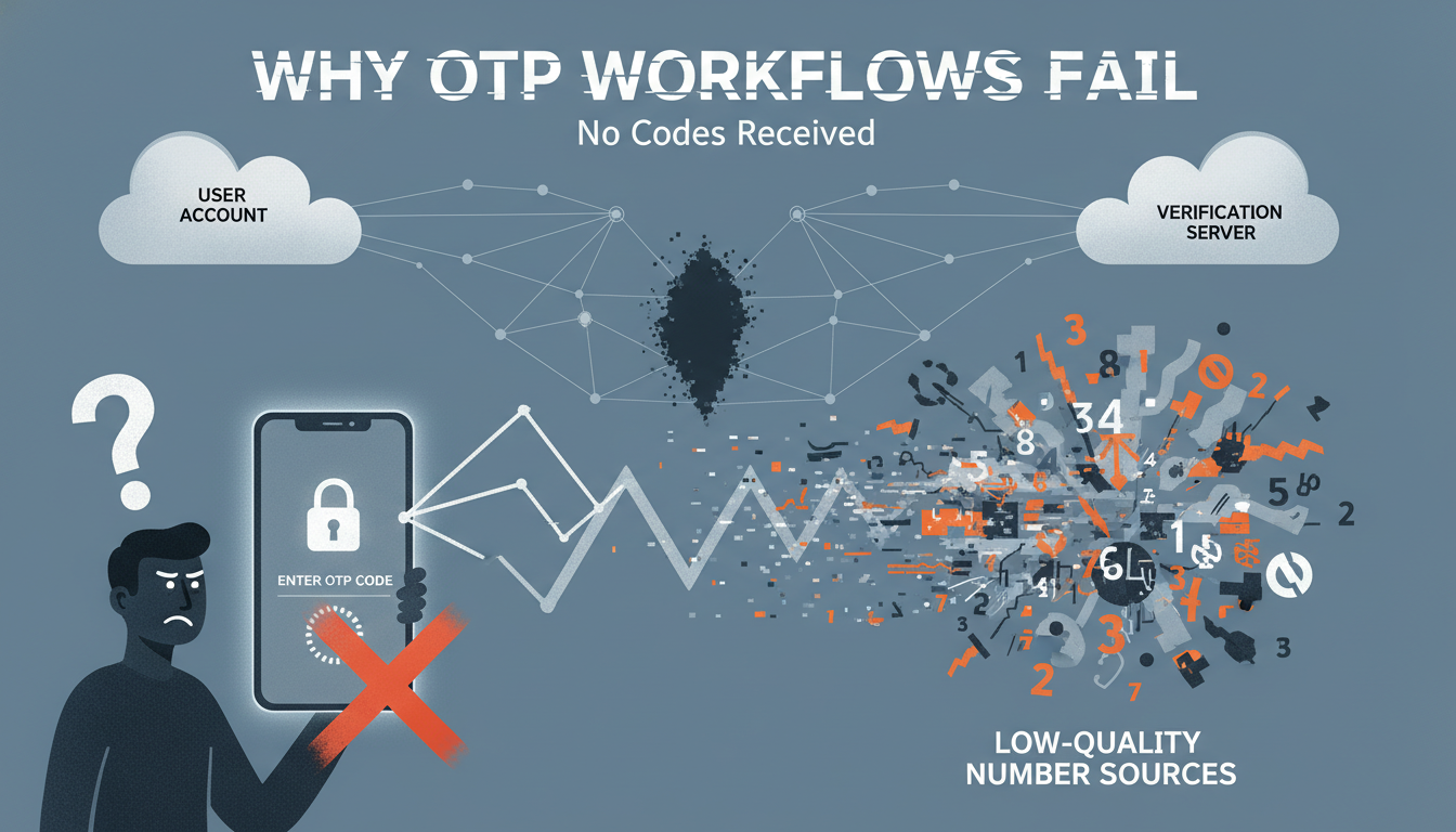 Why OTP Workflows Fail More Often With Low-Quality Number Sources