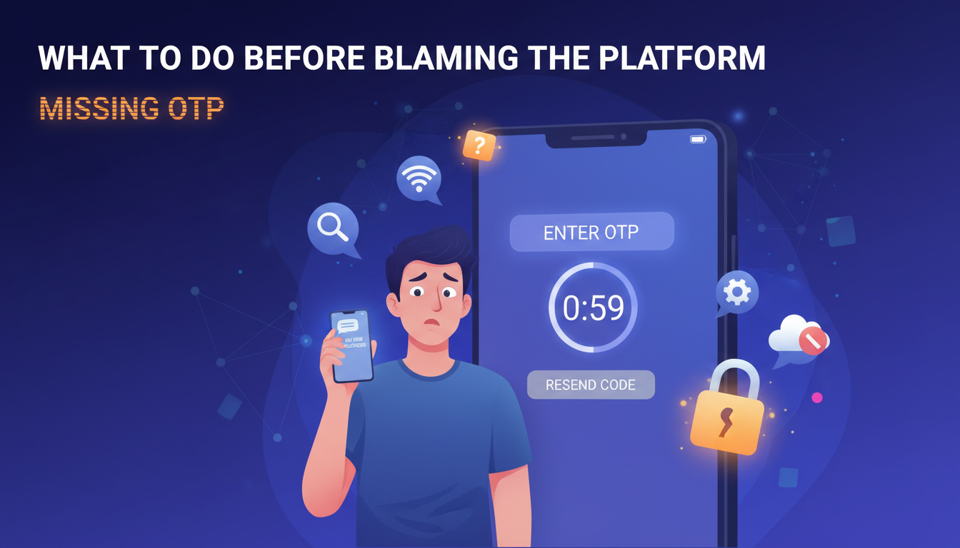What to Do Before Blaming the Platform for a Missing OTP